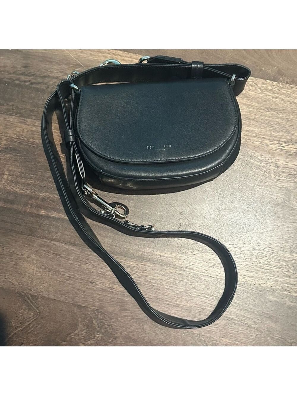 Ted Baker Women's Equenia Equestrian Mini Cross Body Bag Black Leather
